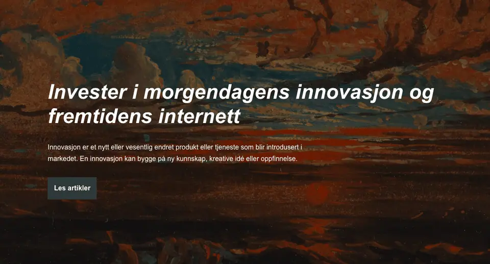 Innovasjon og fremtidens internett