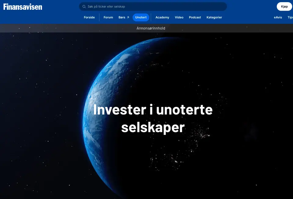Finn unoterte aksjer hos Finansavisen