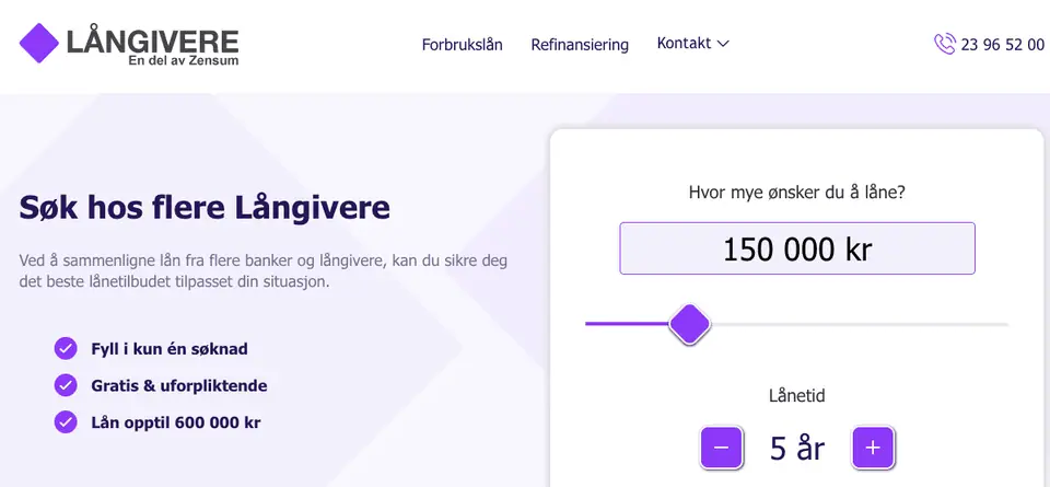 Långivere søke forbrukslån