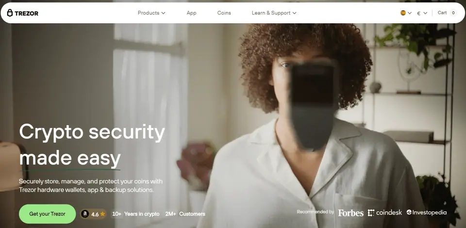 Trezor Wallet. Beste krypto Wallet på sikkerhet.
