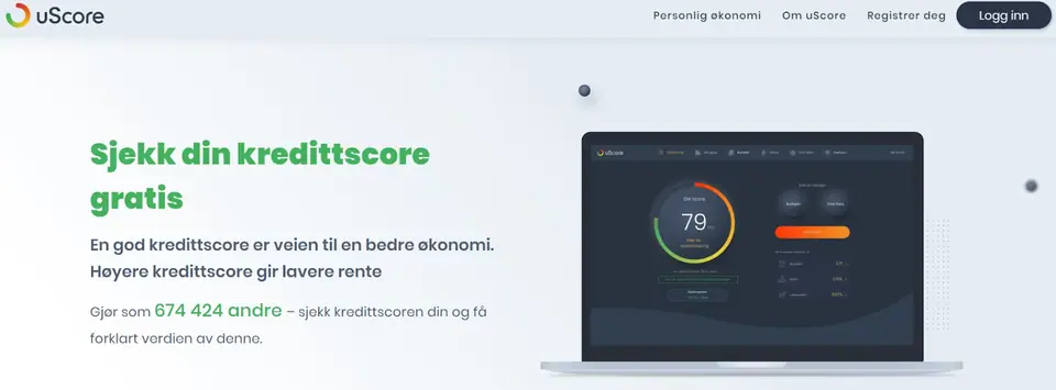Sjekk din kredittscore hos uScore. Investeringstips.